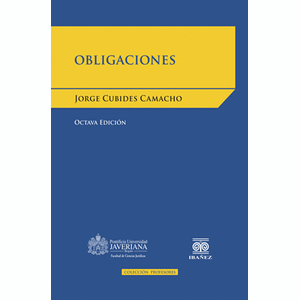 Portada del libro OBLIGACIONES Autor CUBIDES CAMACHO, JORGE