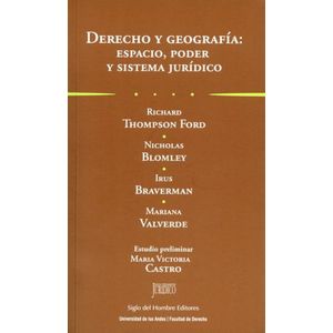 Portada del libro DERECHO Y GEOGRAFIA Autor THOMPSON FORD, RICHARD Y OTROS