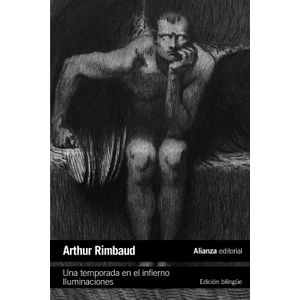 Portada del libro UNA TEMPORADA EN EL INFIERNO ILUMINACIONES Autor RIMBAUD, ARTHUR