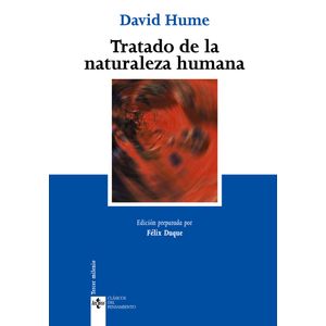 Portada del libro TRATADO DE LA NATURALEZA HUMANA Autor HUME, DAVID