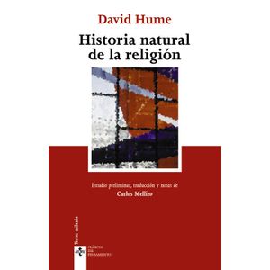 Portada del libro HISTORIA NATURAL DE LA RELIGION Autor HUME, DAVID