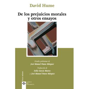 Portada del libro DE LOS PREJUICIOS MORALES Y OTROS ENSAYOS Autor HUME, DAVID
