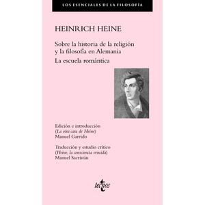Portada del libro SOBRE LA HISTORIA DE LA RELIGION Y LA FILOSOFIA EN ALEMANIA Autor HEINE, HEINRICH