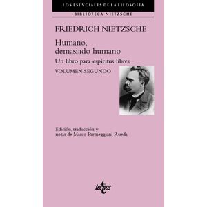 Portada del libro HUMANO DEMASIADO HUMANO VOLUMEN SEGUNDO Autor NIETZSCHE, FRIEDRICH