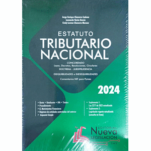 Portada del libro ESTATUTO TRIBUTARIO NACIONAL 2024 Autor CHAVARRO CADENA, JORGE ENRIQUE