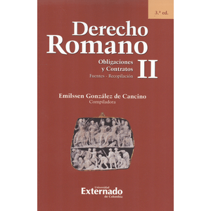 Portada del libro DERECHO ROMANO II Autor GONZALEZ DE CANCINO, EMILSSEN COMPILADORA
