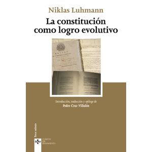 Portada del libro LA CONSTITUCION COMO LOGRO EVOLUTIVO Autor LUHMANN, NIKLAS Y CRUZ VILLALON, PEDRO