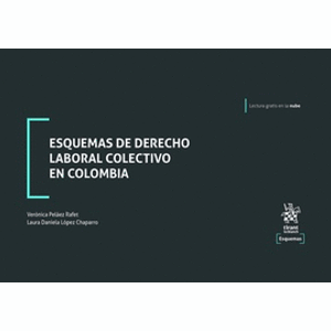 Portada del libro ESQUEMAS DE DERECHO LABORAL COLECTIVO EN COLOMBIA Autor PELAEZ RAFET, VERONICA Y LOPEZ CHAPARRO, LAURA DANIELA