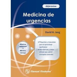 Portada del libro MEDICINA DE URGENCIAS Autor JANG, DAVID H