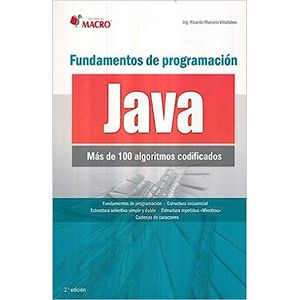 Portada del libro FUNDAMENTOS DE PROGRAMACION JAVA Autor MARCELO VILLALOBOS, RICARDO