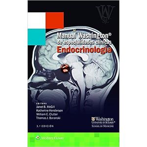 Portada del libro MANUAL WASHINGTON DE ESPECIALIDADES CLINICAS ENDOCRINOLOGIA Autor MCGILL, JANET B Y OTROS