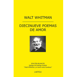 Portada del libro DIECINUEVE POEMAS DE AMOR Autor WHITMAN, WALT