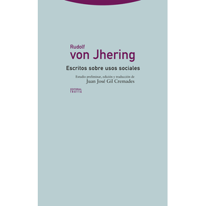 Portada del libro ESCRITOS SOBRE USOS SOCIALES Autor VON JHERING, RUDOLF
