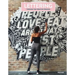 Portada del libro LETTERING THROUGH THE CREATIVE PROCESS Autor AMELL, CAROLINA