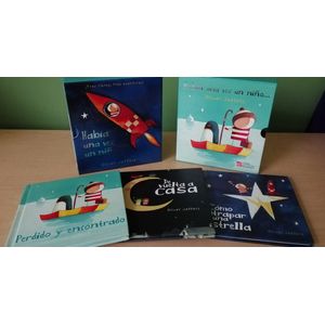 Portada del libro HABIA UNA VEZ UN NIÑO CON 3 LIBROS Autor JEFFERS, OLIVER