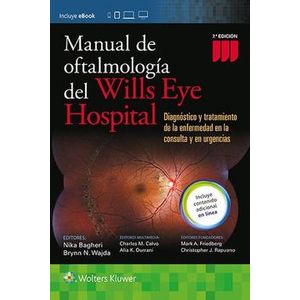 Portada del libro MANUAL DE OFTALMOLOGIA DEL WILLS EYE HOSPITAL Autor BAGHERI, NIKA Y OTROS