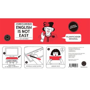 Portada del libro ENGLISH IS NOT EASY - PLANIFICADOR SEMANAL Autor GUTIERREZ, LUCI
