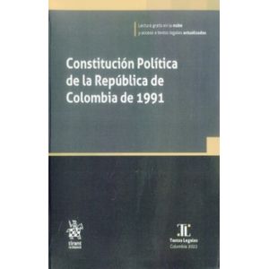 Portada del libro CONSTITUCION POLITICA DE LA REPUBLICA DE COLOMBIA DE 1991 Autor DANGOND AGANCHA, TATIANA DIRECTORA Y OTRAS