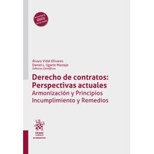 Portada del libro DERECHO DE CONTRATOS PERSPECTIVAS ACTUALES Autor VIDAL OLIVARES, ALVARO  Y UGARTE MOSTAJO, DANIEL L EDITORES CIENTIFICOS