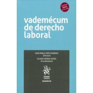 Portada del libro VADEMECUN DE DERECHO LABORAL Autor LOPEZ MORENO, JUAN PABLO DIRECTOR