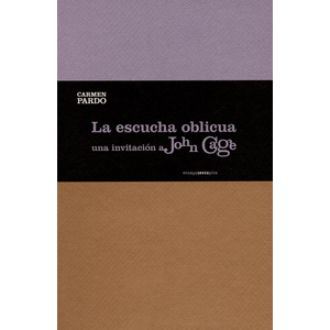 Portada del libro LA ESCUCHA OBLICUA Autor PARDO, CARMEN