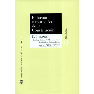 Portada del libro REFORMA Y MUTACION DE LA CONSTITUCION Autor JELLINEK, G