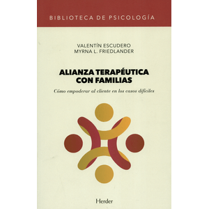 Portada del libro ALIANZA TERAPEUTICA CON FAMILIAS Autor ESCUDERO, VALENTIN Y OTRA