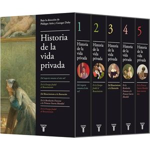 Portada del libro HISTORIA DE LA VIDA PRIVADA ESTUCHE CON 5 TOMOS Autor ARIES, PHILIPPE Y DUBY, GEORGES