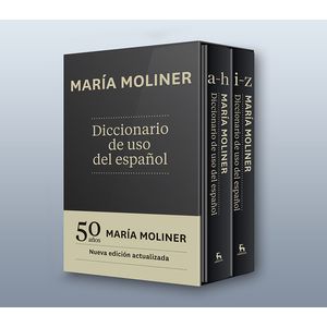 Portada del libro DICCIONARIO DE USO DEL ESPAÑOL MARIA MOLINER 2 TOMOS ESTUCHE Autor MOLINER, MARIA