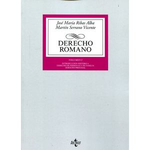 Portada del libro DERECHO ROMANO I Autor RIBAS ALBA, JOSE MARIA Y OTRO