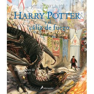 Portada del libro HARRY POTTER 4 Y EL CALIZ DE FUEGO ILUSTRADO Autor ROWLING, J K