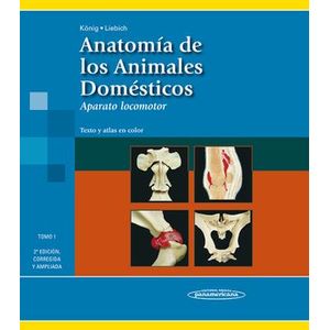 Portada del libro ANATOMIA DE LOS ANIMALES DOMESTICOS TOMO 1 Autor KONING, LIEBICH