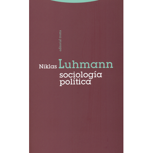 Portada del libro SOCIOLOGIA POLITICA Autor LUHMANN, NIKLAS