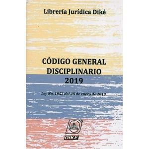 Portada del libro CODIGO GENERAL DISCIPLINARIO 2019 Autor EQUIPO EDITORIAL