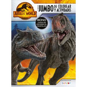 Portada del libro JURASSIC WORLD DOMINION LIBRO JUMBO DE COLOREAR Y ACTIVIDADES Autor EQUIPO EDITORIAL