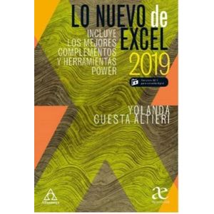 Portada del libro LO NUEVO DE EXCEL 2019 Autor CUESTA ALTIERE, YOLANDA