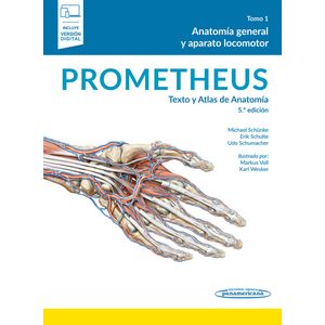 Portada del libro PROMETHEUS TEXTO Y ATLAS DE ANATOMIA TOMO 1 Autor SCHUNKE, MICHAEL Y OTROS