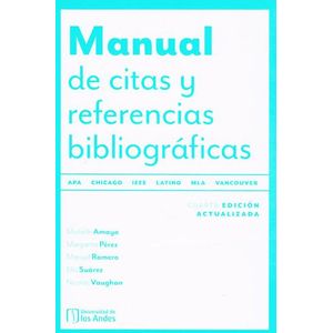 Portada del libro MANUAL DE CITAS Y REFERENCIAS BIBLIOGRAFICAS Autor VAUGHAN, NICOLAS Y OTROS