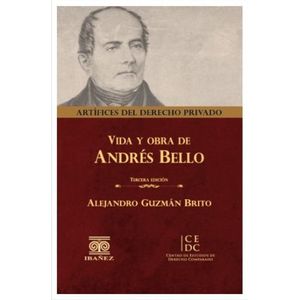 Portada del libro VIDA Y OBRA DE ANDRES BELLO Autor GUZMAN BRITO, ALEJANDRO