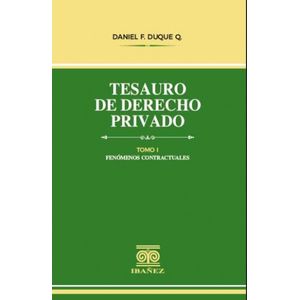 Portada del libro TESAURO DE DERECHO PRIVADO TOMO I Autor DUQUE QUICENO, DANIEL FELIPE