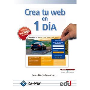 Portada del libro CREA TU WEB EN 1 DIA Autor GARCIA FERNANDEZ, JESUS