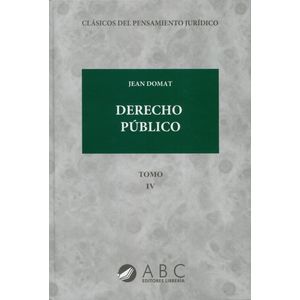 Portada del libro DERECHO PUBLICO TOMO IV Autor DOMAT, JEAN