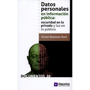 Portada del libro DATOS PERSONALES EN INFORMACION PUBLICA Autor NEWMAN PONT, VIVIAN