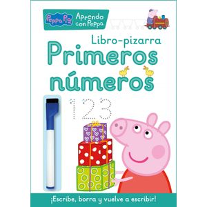 Portada del libro Primeros números (Lipro-pizarra) (Peppa Pig. Cuaderno de actividades) Autor Hasbro,