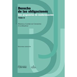 Portada del libro DERECHO DE LAS OBLIGACIONES TOMO IV Autor CASTRO DE CIFUENTES, MARCELA CORDINADORA