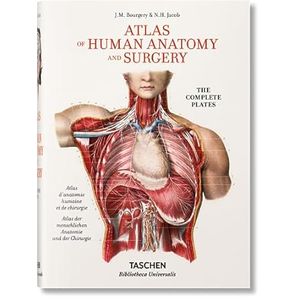Portada del libro ATLAS OF HUMAN ANATOMY AND SURGERY Autor BOURCERY, J.M Y OTROS