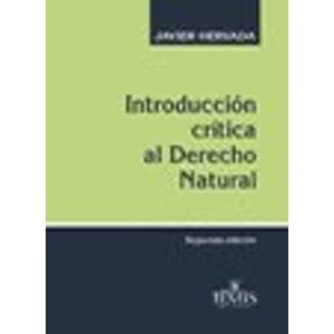 Portada del libro INTRODUCCION CRITICA AL DERECHO NATURAL Autor HERVADA, JAVIER