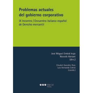 Portada del libro PROBLEMAS ACTUALES DEL GOBIERNO CORPORATIVO Autor EMBID IRUJO, JO SE MIGUEL Y OTROS DIRECTORES Y CCORDINADORES