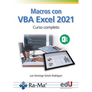 Portada del libro MACROS CON VBA EXCEL 2021 Autor GIMON RODRIGUEZ, LUIS DOMINGO