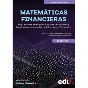 Portada del libro MATEMATICAS FINANCIERAS Autor CANO MORALES, ABEL MARIA